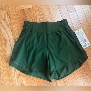 Lululemon Athletica Dark Green Athletic Shorts